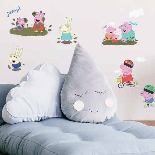 Vista 2 de Calcomanías de pared RoomMates RMK3183SCS Peppa la Cerdita (despegar y pegar)