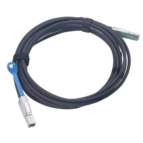 Vista 4 de H!Fiber.com 12G External Mini SAS HD SFF-8644 to SFF-8644 Cable, 12Gbps High Density HD Cable, 100 Ohms, 0.3-Meter(0.98ft), 28AWG, for Hard Disk