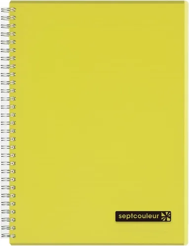 Vista 16 de Maruman Septcouleur - Cuaderno rayado - A5, 5.83 x 8.27 pulgadas, 80 hojas/160 páginas, diario de papel rayado universitario de 0.276 in, espiral