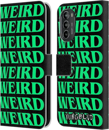 Vista 9 de Head Case Designs Officially Licensed Yungblud Face Graphics Leather Book Wallet Case Cover Compatible with Motorola Moto G82 5G