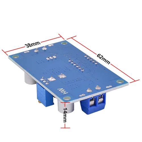 Vista 6 de [Paquete de 2] Convertidor DC-DC 5A Buck 4-38V a 1.25-36V Regulador de voltaje reductor Módulo de alta potencia con pantalla LED