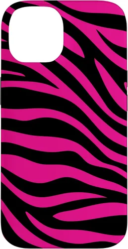 Vista 4 de Zebra Animal Print Pattern Black and Pink Cute Phone Case for iPhone 17