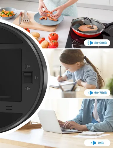 Vista 4 de LIORQUE Temporizador digital de cocina, temporizador de cuenta regresiva magnética con pantalla LED grande, 2 niveles de brillo, 3 niveles
