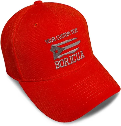 Vista 16 de Gorras de béisbol personalizadas para hombres y mujeres, bordadas con mapa de la isla de Puerto Rico, bandera C, sombreros de béisbol para hombre
