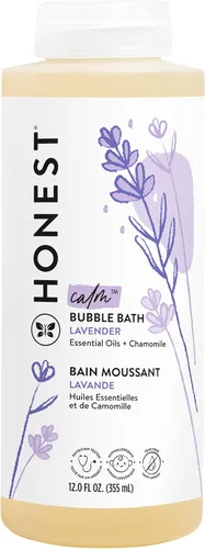 Vista 12 de The Honest Company Baño Espumoso de Burbujas, Suave para Bebé, De Origen Natural, Sin Lágrimas, Hipoalergénico, Nutrición de Almendra Dulce, 12 fl oz