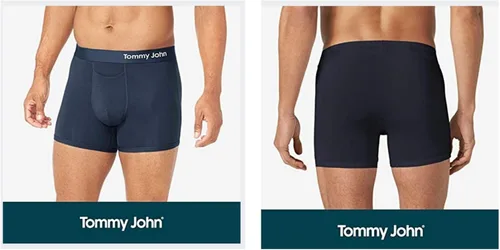 Vista 2 de Tommy John Mens Underwear Cool Cotton Trunk with Contour Pouch and Shorter 4" Inseam Comfortable Underwear
