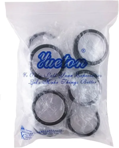 Vista 5 de yueton 10pcs Ventana Abierta Borde Negro 0.35 oz Vacío Plástico Transparente Polvo Compacto Contenedores Cosméticos