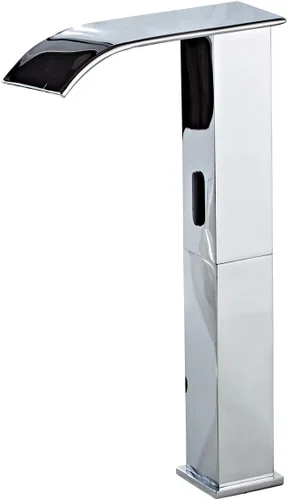 Vista 11 de Grifo automático del lavabo del cuarto de baño sin contacto de la cascada negra AC/DC accionado
