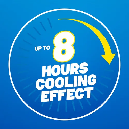 Vista 6 de KOOL 'N' SOOTHE Hojas de gel refrescante para fiebre, paquete de 4, niños de 1 año o más, alivio inmediato de enfriamiento para la fiebre