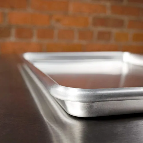 Vista 7 de Fat Daddio's - Bandeja para hornear de media hoja de aluminio natural SP-HALF