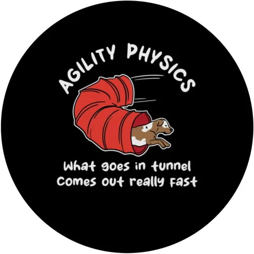 Vista 3 de Dog Agility Design For Dog Handler - What Goes In Tunnel PopSockets Adhesive PopGrip