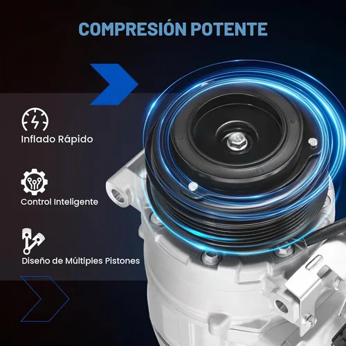 Vista 7 de 198355 Compresor de aire acondicionado A/C con embrague compatible con Ford Edge 2012-2015, compatible con Ford Explorer 2012, L4 2.0L GAS
