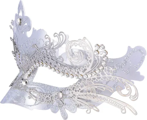 Vista 6 de Hoshin - Máscara para baile de máscaras, decoraciones de Mardi Gras, máscaras venecianas para mujer