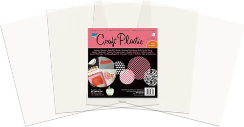 Vista 6 de Grafix Película plástica segura para alimentos, película gruesa translúcida, perfecta para plantillas de manualidades de azúcar, decoración
