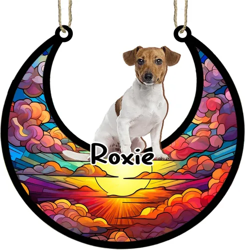 Vista 74 de LOVELYPOD Adorno de Navidad personalizado para perro pastor australiano, atrapasoles conmemorativo, adorno de Navidad de pastor australiano