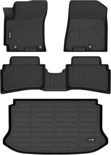 Vista 10 de Floor Mats & Cargo Liner for Jeep Grand Cherokee L 2021-2026 6-Seats Apto para consola central, con alfombrilla de respaldo, ajuste personalizado