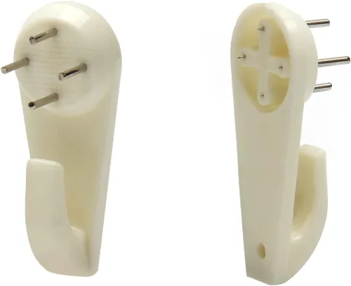 Vista 18 de MroMax Percha de pared dura para herrajes, sujetadores y ganchos, montaje en pared, gancho sin marcas, ganchos para marcos de fotos, 100