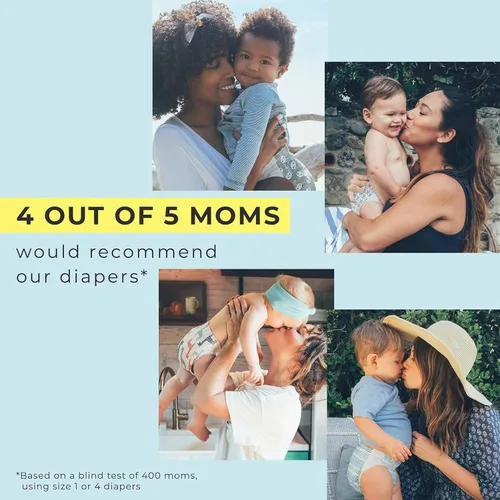 Vista 8 de The Honest Company Clean Conscious Diapers - Pañales hechos a base de plantas, sostenibles, All Letters y It's a Pawty, caja Club, tamaño 6, 35+