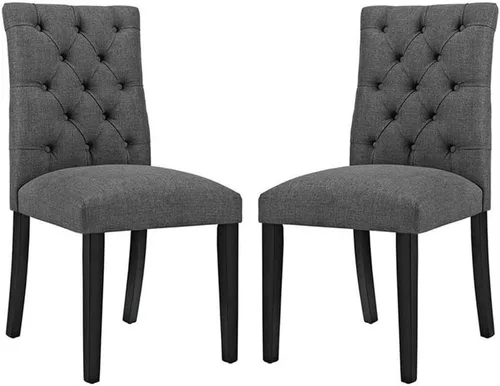 Vista 6 de Modway Juego de 2 sillas de comedor, 2 unidades, color azul