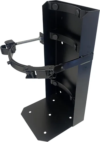 Vista 3 de Extintor de incendios seco universal de 30 libras, soporte de cilindro de dióxido de carbono de CO2 de aluminio de 20 libras, 7 1/2 "a 8" de diámetro