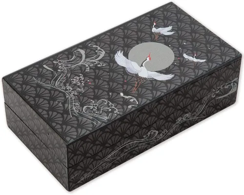 Vista 7 de Bits and Pieces Caja de rompecabezas secreta de 8 pasos, caja de regalo de rompecabezas chino de bambú para baratijas, regalos de dinero, joyas