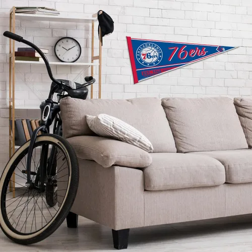 Vista 3 de Rico Industries NBA Basketball 12" x 30" Felt Wall Décor Pennant - Great for Home/Bed Room/Man Cave Décor