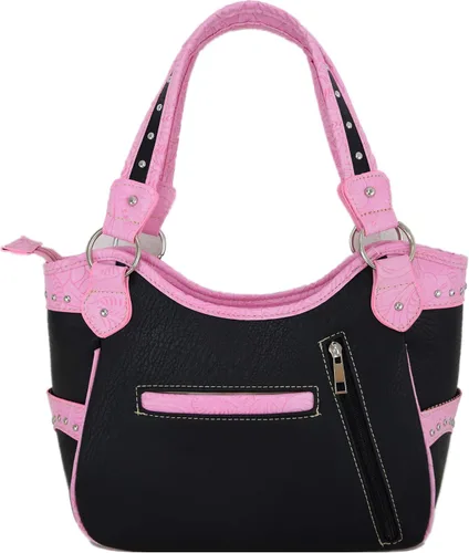 Vista 4 de Juego de cartera de estilo occidental con alas cortadas con láser para mujer