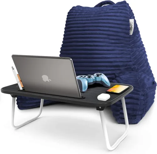 Vista 44 de Nestl Almohada de lectura para niños y adolescentes con espuma viscoelástica triturada, almohadas de respaldo de felpa de corte lujoso para leer