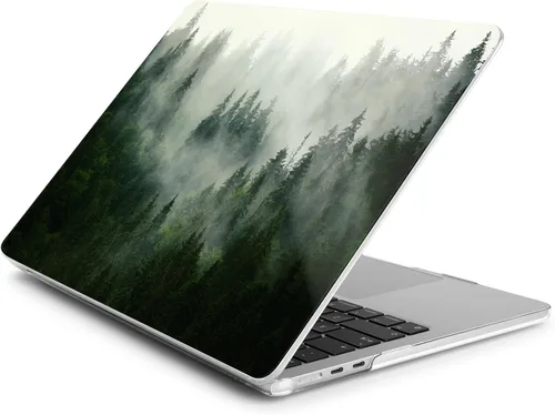 Vista 9 de Batianda Funda para MacBook Air de 15 pulgadas 2024 M3 2023 M2 modelo A3114/A2941, carcasa rígida de plástico de diseño único, cubierta de teclado