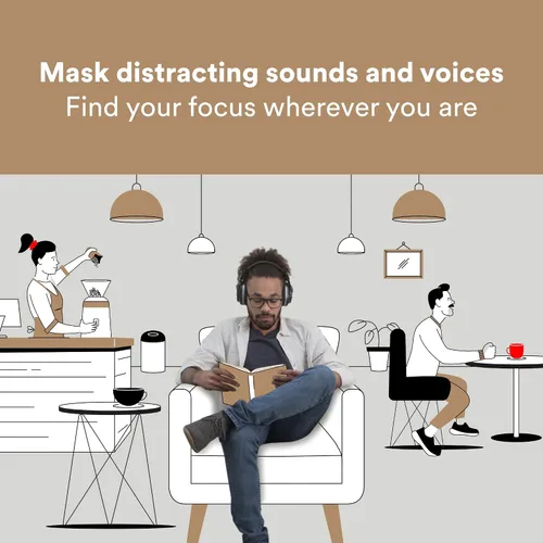 Vista 8 de 9.8 ft QUIETSPSIOC Quiet Space - Auriculares, color negro