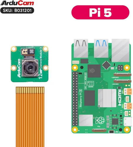 Vista 7 de Arducam para Raspberry Pi Cámara Módulo 3, 12MP IMX708 75 ° (D) Autofocus Noir Pi Cámara V3