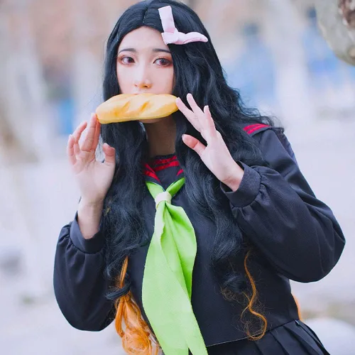 Vista 6 de Kamado Disfraz de cosplay uniforme escolar JK vestido de Halloween