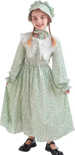 Vista 100 de Nuoqi - Vestidos de pionera para niñas, disfraz colonial