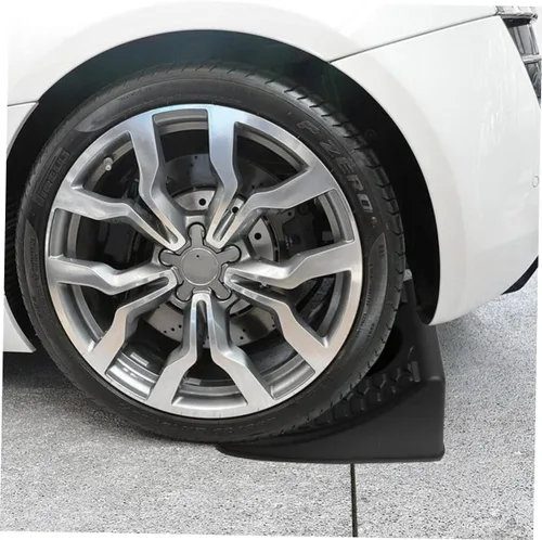 Vista 8 de 2 piezas de cuñas antideslizantes para ruedas de automóvil, para remolque, bloque de parada, tipo universal