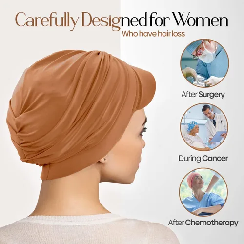 Vista 3 de sufirit Sombreros para mujer, turbantes para mujer, gorras de quimioterapia, turbantes con joyas, hiyab para mujeres, sombreros para el cáncer