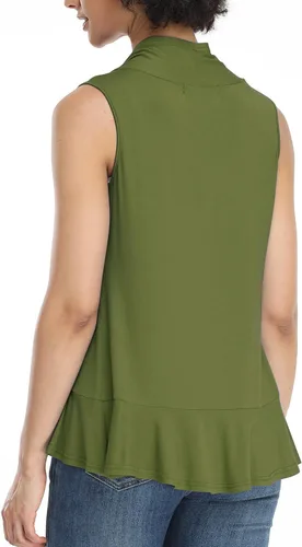 Vista 3 de Xeoxarel - Chaleco sin mangas de mujer con parte delantera abierta (S-3XL)