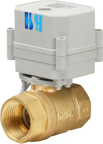 Vista 2 de 2 vías 1" 12VDC 9-24VDC 0-10V NPT Válvula de bola motorizada de control de modulación integral proporcional
