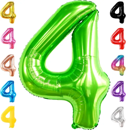 Vista 123 de KatchOn Globo negro del número 1 de 40 pulgadas, globo de feliz cumpleaños