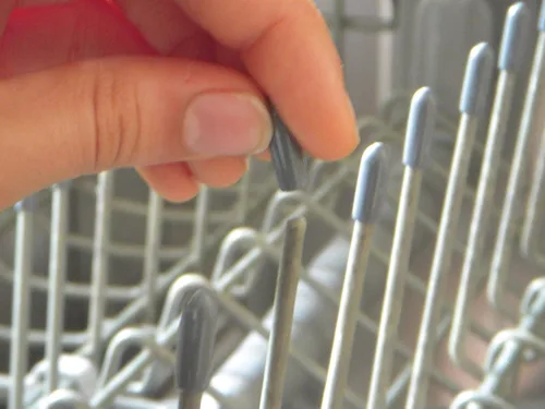 Vista 3 de 10 tapas universales de color gris gris para lavavajillas, con punta de púa, simplemente presiona para reparar