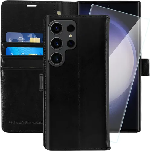 Vista 25 de MONASAY - Funda tipo cartera para Samsung S23 con 3 tarjeteros, color negro