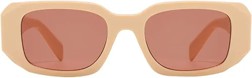 Vista 2 de Dollger Lentes de sol rectangulares retro para mujer estilo irregular vintage de los años 90 con protección UV400