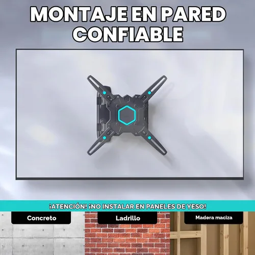 Vista 6 de ONKRON Soporte de pared para TV de movimiento completo 32-65", 77.2 libras