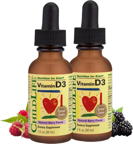Vista 8 de CHILDLIFE ESSENTIALS Gotas de vitamina D3 para niños, niños pequeños y bebés - Gotas de vitamina D líquida, 500 UI por gota, apoyo para la salud
