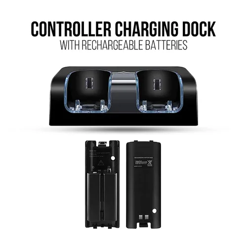 Vista 2 de Nintendo Wii Console, Black Premium Bundle (Renewed)