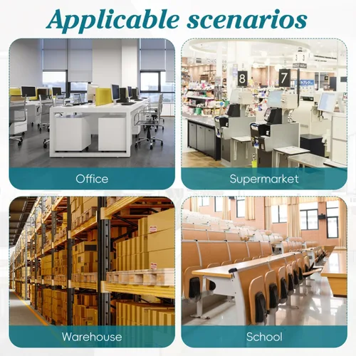 Vista 7 de Estante para tarjetas de 28 tiempos, soporte para tarjetas de tiempo, montado en la pared, organizador colgante para oficina, almacén, fábrica