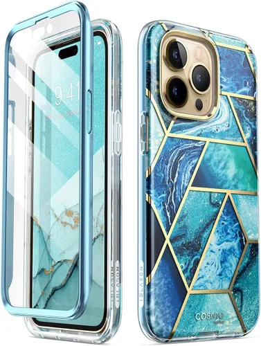 Vista 9 de i-Blason Cosmo Series - Funda para iPhone 14 Pro de 6.1 pulgadas (versión 2022), funda protectora delgada de cuerpo completo con protector