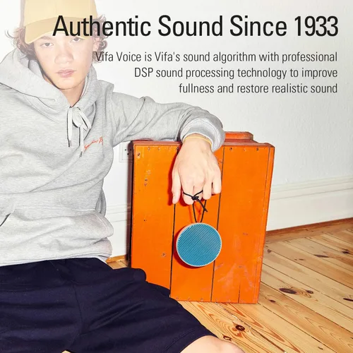Vista 7 de Vifa Altavoz Bluetooth de la ciudad, altavoz inalámbrico portátil, Bluetooth 5.0/emparejamiento dual/IPX4 impermeable, audio de alta fidelidad
