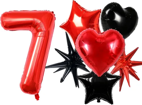 Vista 193 de Toniful - Globos de helio grandes de números del 0 al 9 de 40 pulgadas, color negro, globos digitales de número 0, globos de papel de aluminio