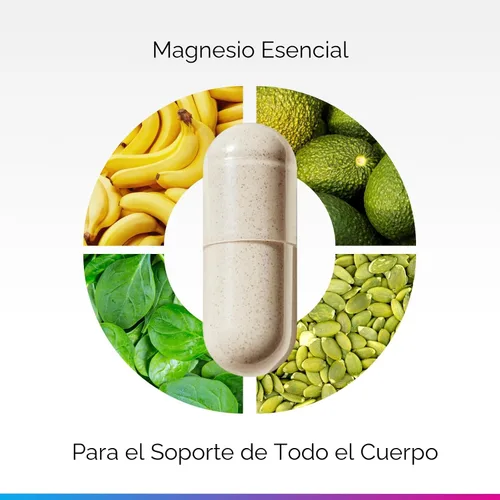 Vista 5 de Livingood Daily Suplemento de magnesio con glicinato de magnesio, citrato, malato, óxido, aspartato, complejo de aminoácidos y raíz de achicoria