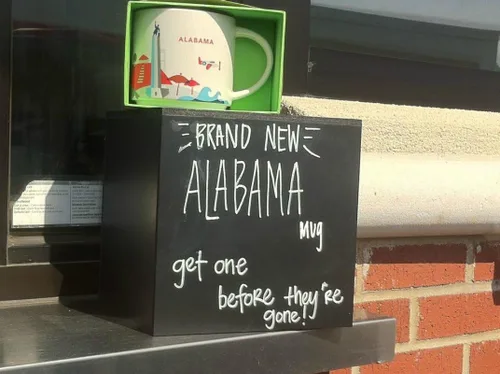 Vista 2 de Starbucks Taza de la colección ALABAMA You Are Here